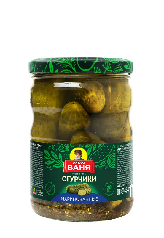 Огурчики маринованные 950 г